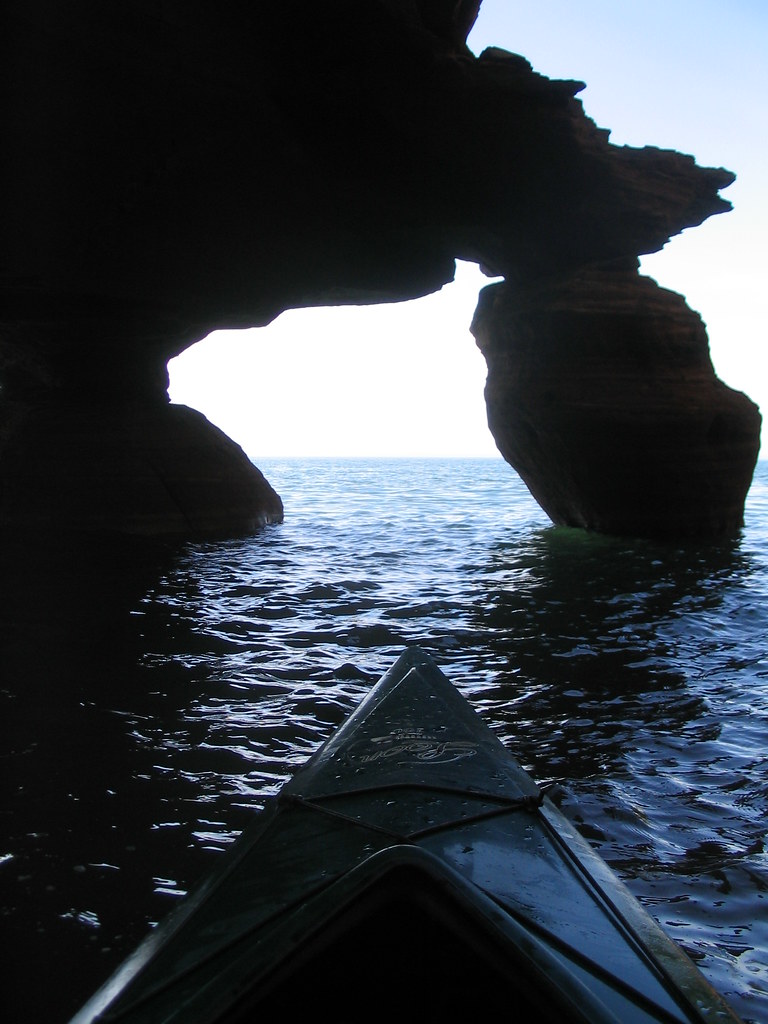 Kayaking on Lake Superior during cool down